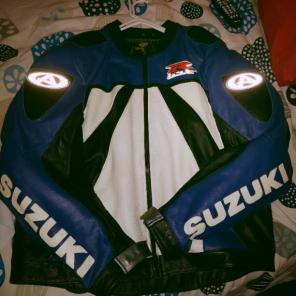 Suzuki motorcycle leather gsxr jacket