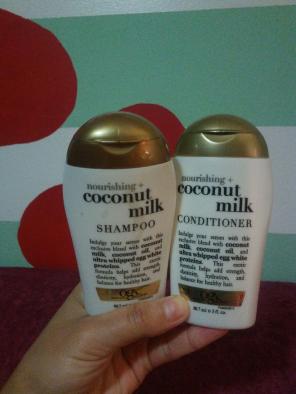 Coconut milk shampoo and conditioner
