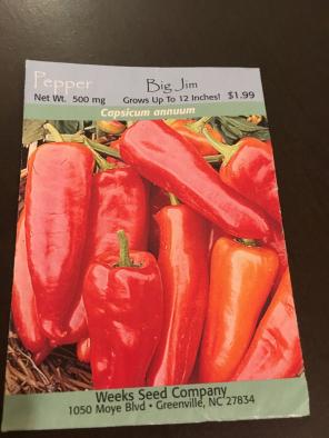 Red Pepper Seeds 1 Package