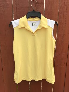 Slazenger Yellow Collared Polo Golf Tee