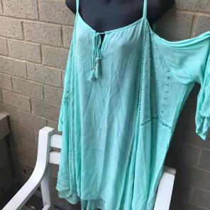 Plus sz cold shoulder cover up 3X