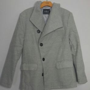 Grey peacoat