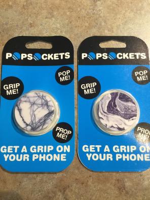 2 Marble Popsockets Grip Holder Stand