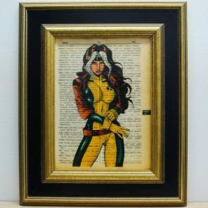 Rogue print vintage dictionary page