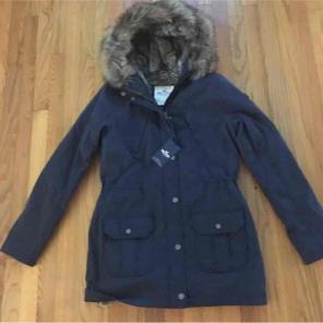 Hollister faux fur lined parka 2017 NWT