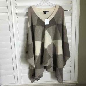NWT Boston proper poncho