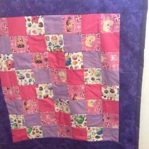 Small lap or baby quilt. Size 37/32