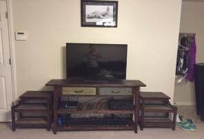 Distressed Entertainment Center