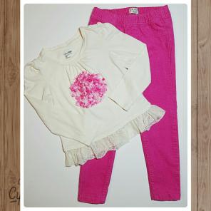 Gap Tee & Corduroy Treggings Girls 4T