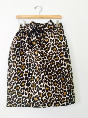 J. Crew Leopard Skirt w/ Removable Belt