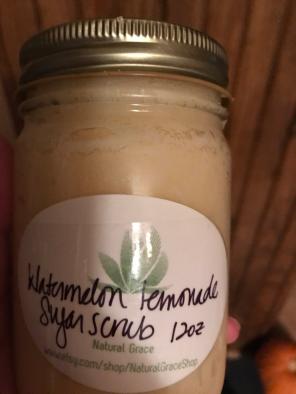 Organic Watermelon Lemonade Sugar Scrub
