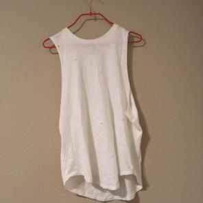 white tank top