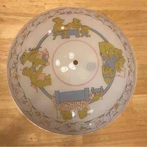Children's nursery glass light cover