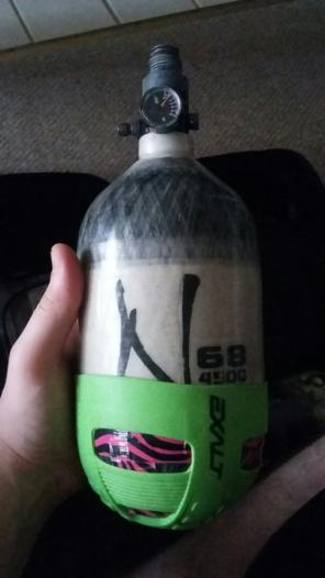 68/4500 grey ghost paintball tank