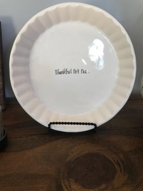 Rae Dunn Thankful For Pie Pie Plate