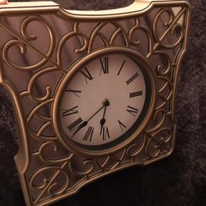 Mirrored Gold Clock