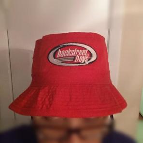 Red Backstreet Boys BSB bucket hat