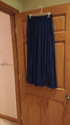 Blue skirt