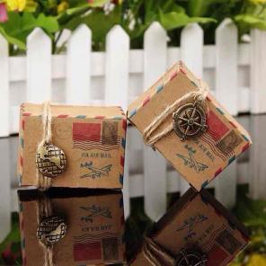 Vintage Style Favor Box Candy Box 12pcs
