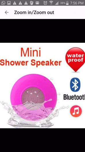 Pink Bluetooth Showerspeaker