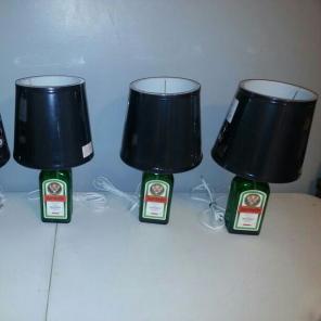 Jagermeister lamps ..mancave.