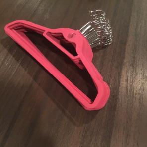 20 Pink Velvet Hangers