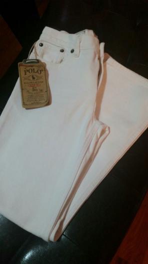 WHITE POLO RALPH LAUREN JEANS