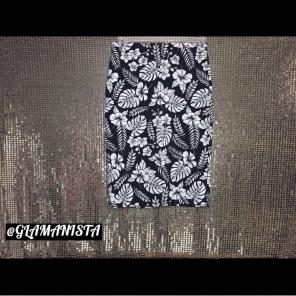 Floral High Split Skirt ! SZ XL