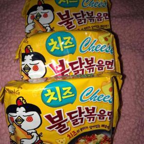 Korean spicy cheese noodles 2 packs