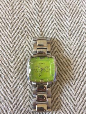 Fossil - Lime Green Large Face Watch