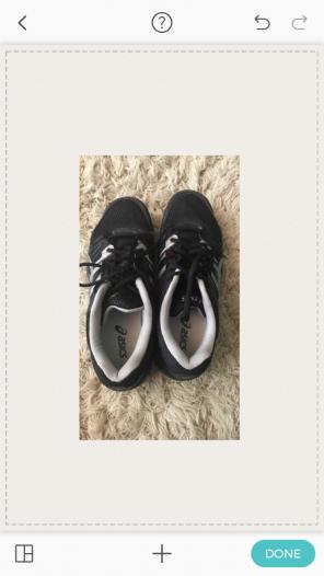 Women's Black ASICS volleyball Shoes