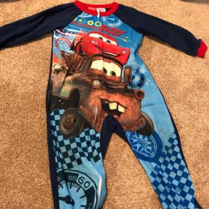 3T Disney Cars Footie Pajamas