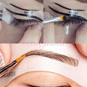 4pc Eyeliner Eyebrow Stencils