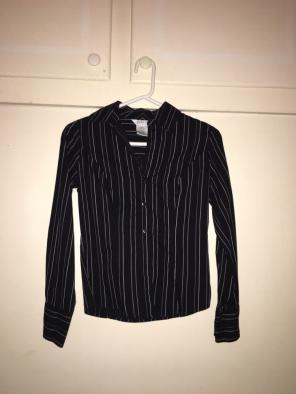 George Black Button Down Blouse