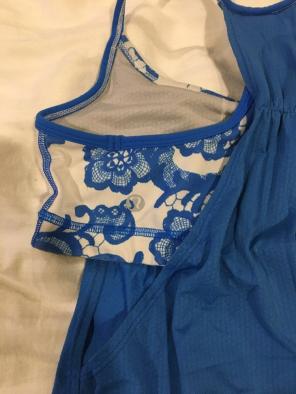 Blue Lululemon No Limit Tank Size 4