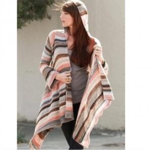 Goddis knit open hoodie sweater size M/L