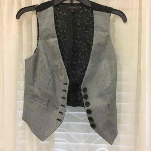 Limited Black and White Dress Vest