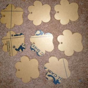Blank Paw Print Keychains