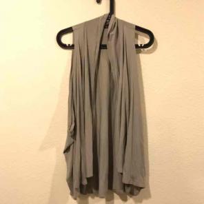 Theory green open sweater vest