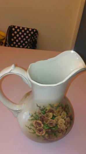Brand New Decorative Floral Pitcher