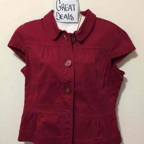 LOFT RED BLAZER MED