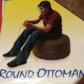2 bean bag ottomans -beans not included