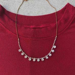 Delicate Rhinestone Necklace