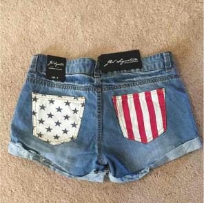 Stars and Stripes jean shorts