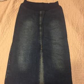Maternity Jean skirt