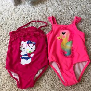 Hello Kitty And Seahorse Bathing suits