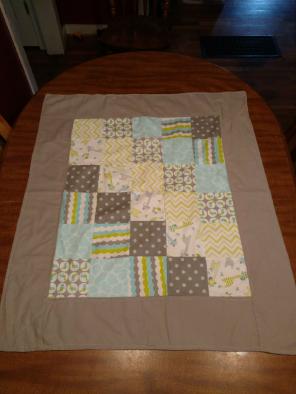 Neutral, All Flannel Baby Quilt