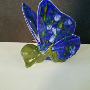 Ceramic sleeping butterfly
