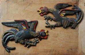 Vintage Cast Iron Wall Plaques by Wilton