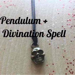 Skull Pendulum Magick Divination Set